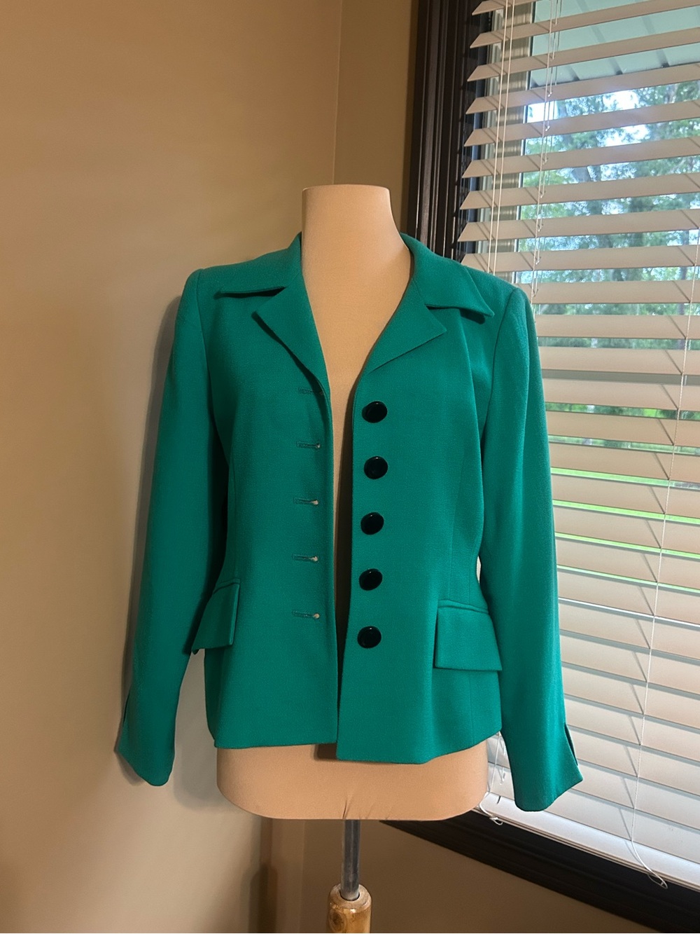 Christian Dior Green Wool Blazer Jacket